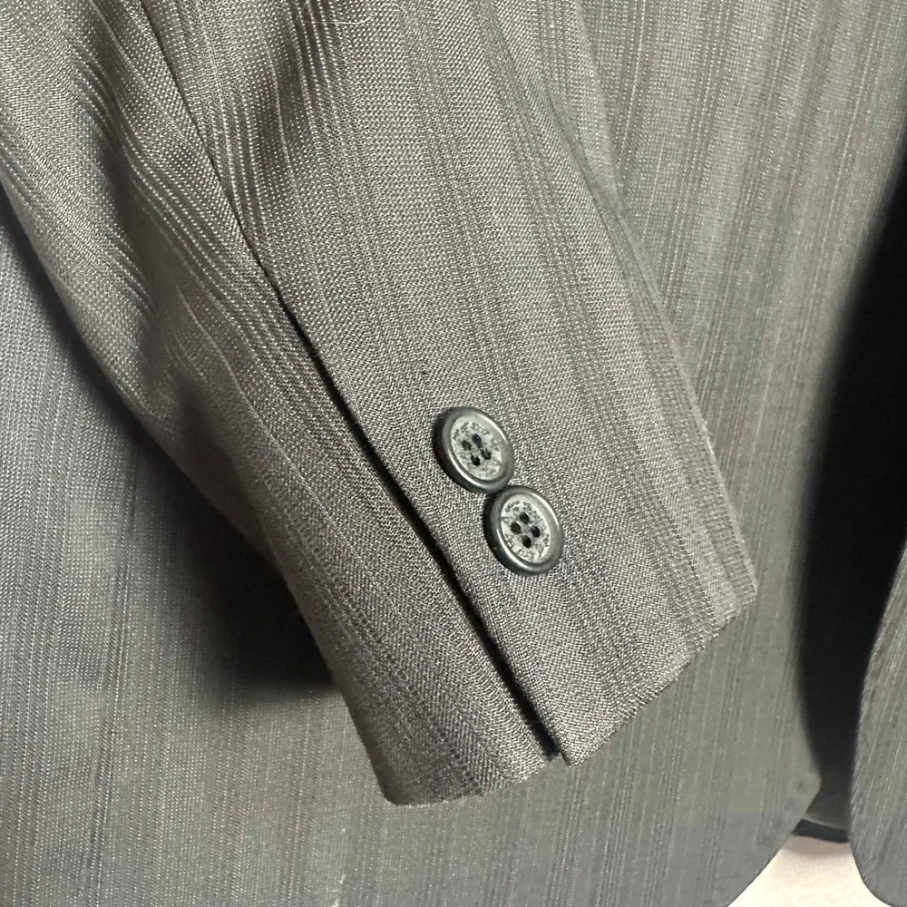Ted Baker Endurance Mens Blazer Black Pinstripe Two Button Suit Jacket 40R